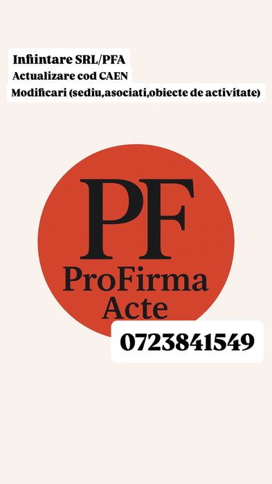 Infiintare SRL Constanta / Actualizare cod CAEN /