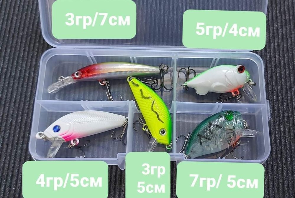 Примамки спининг риболов по 14лв - блесни воблери, клатушки