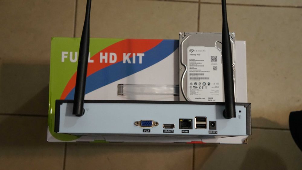 Sistem de Supraveghere Video wireless IP rezolutie 2Mp FullHD IR 30m