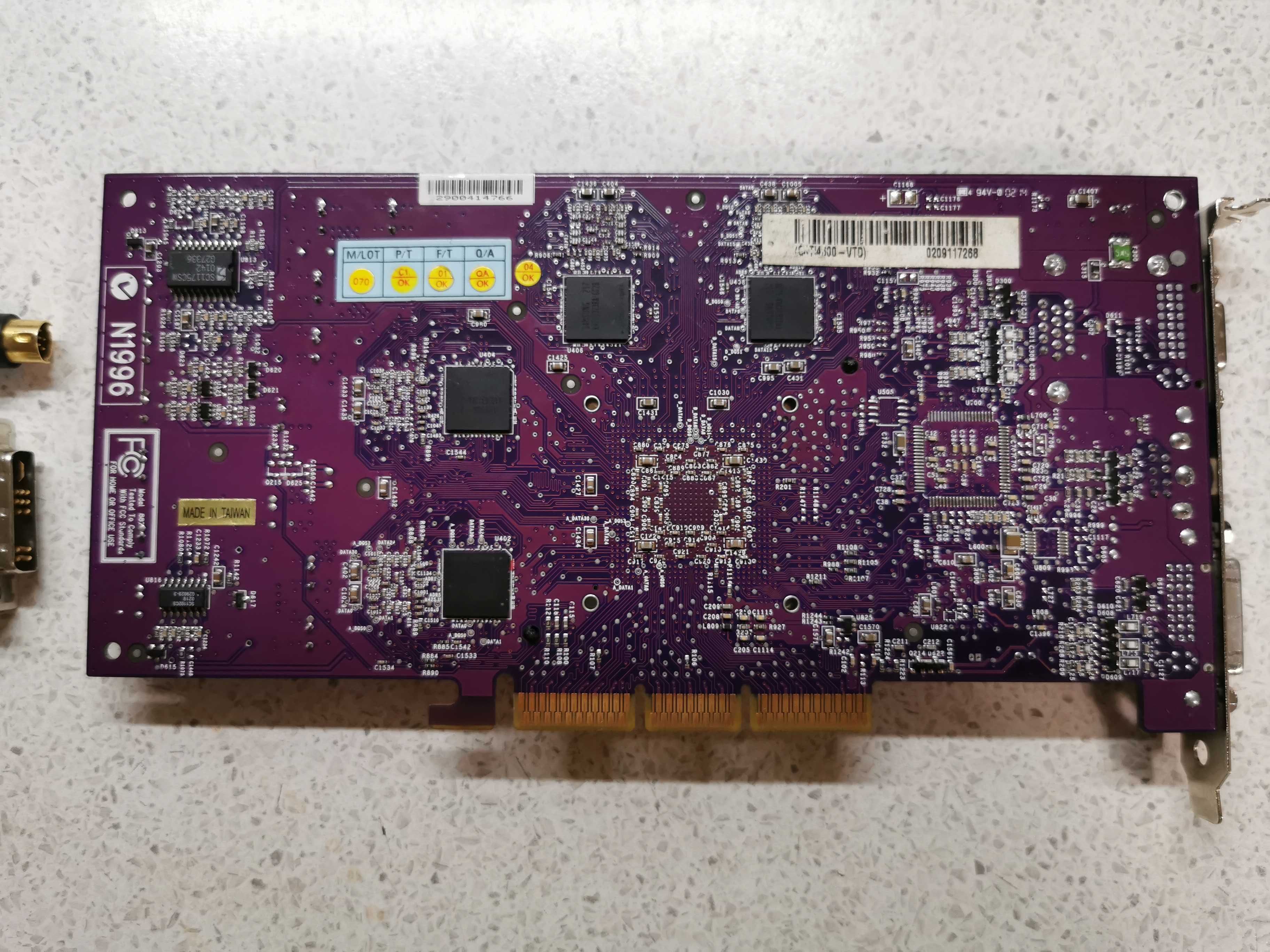 Редкие ретро видеокарты GeForce 4 Ti