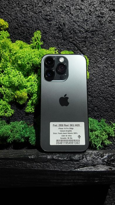 iPhone 14 Pro 256gb Black Neverlocked Bat 100%/Fact+Garantie