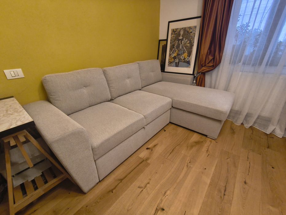 Colțar cu 3 locuri din material textil