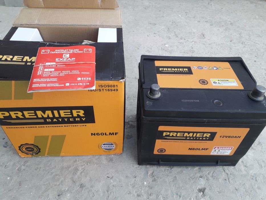 Аккумулятор Премиер 60А янги сотилади