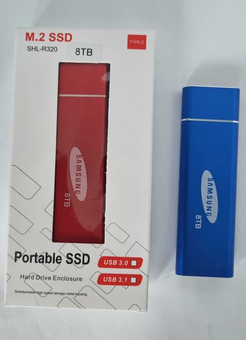 Флэш-накопитель Portable SSD 8TB портативный с интерфейсом USB