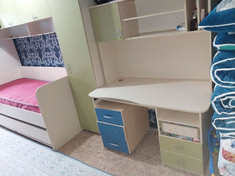 Детский шкаф кровать, письменный стол