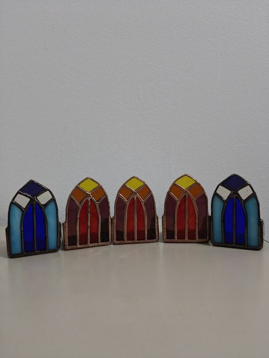 Suport lumânare vitraliu