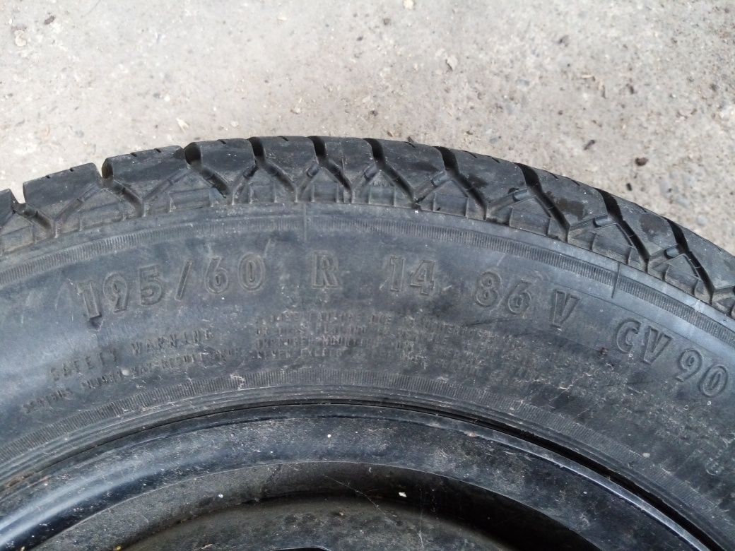 Vând Cauciuc+Janta Continental 195/60 R14  86V  CV90