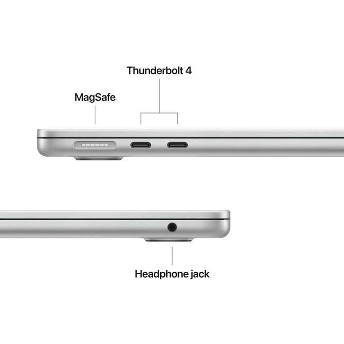 Лаптоп, Apple MacBook Air 13.6: Apple M5 chip with 10-core CPU and 10-core GPU, 16GB, 1TB SSD - Silver — миниатюра 4