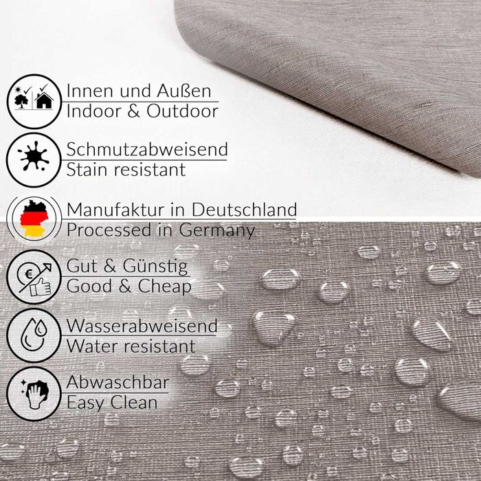 Градинска покривка за маса от мушама, може да се пере, овална