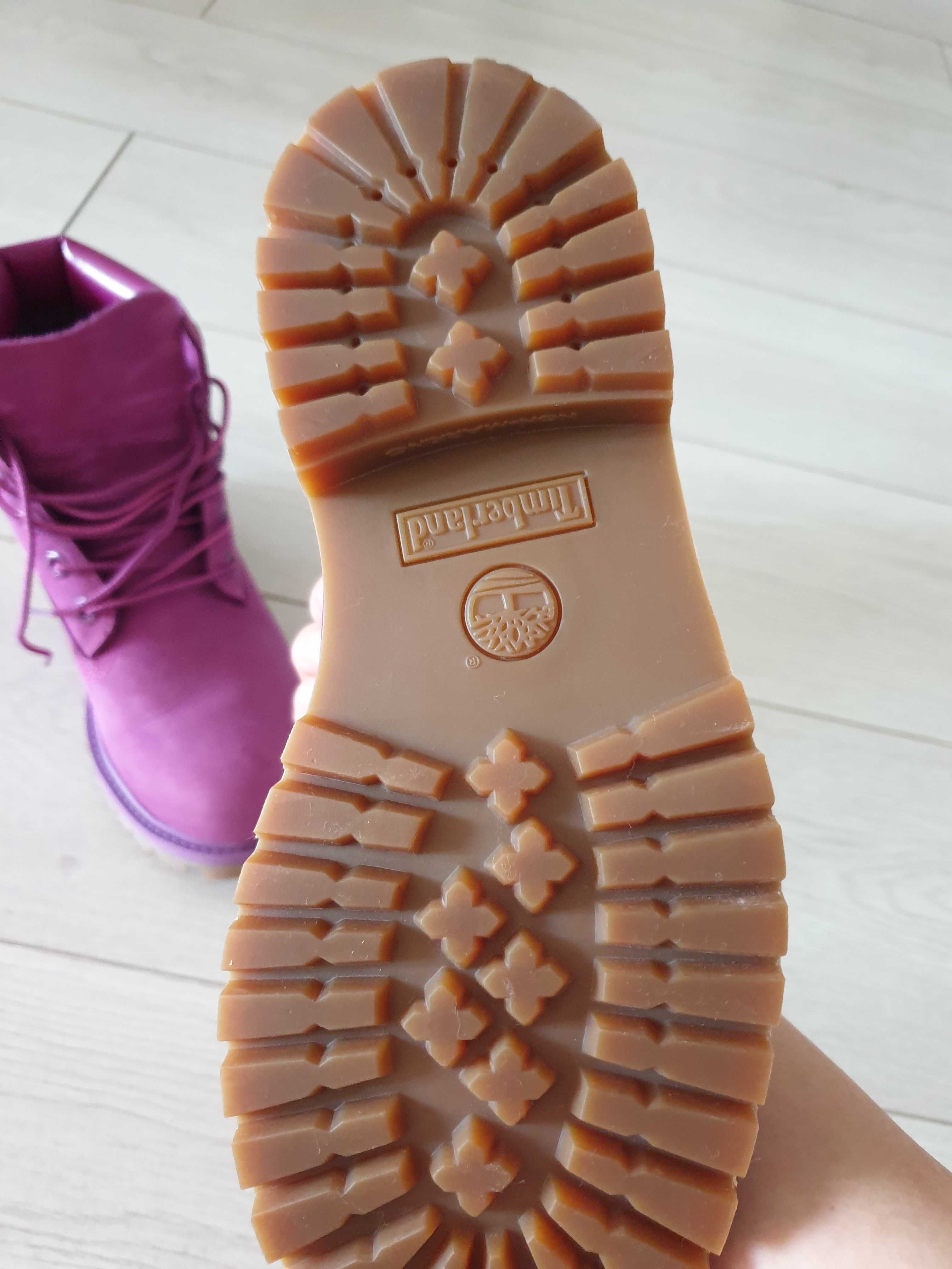 Ghete piele Timberland purple noi