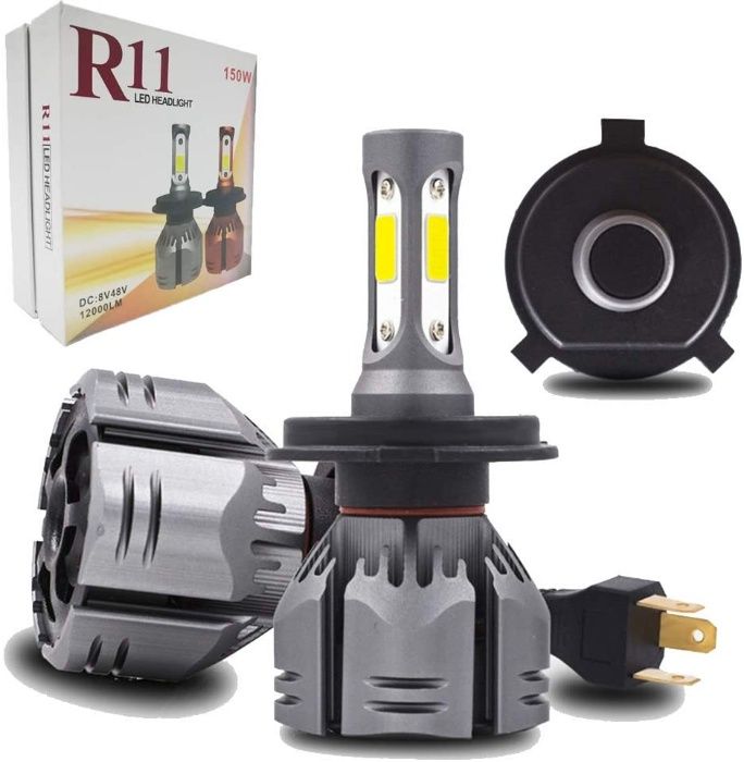 R11 Premium Becuri Led canbus auto set H4 - 150W / 1200 lumeni NOU