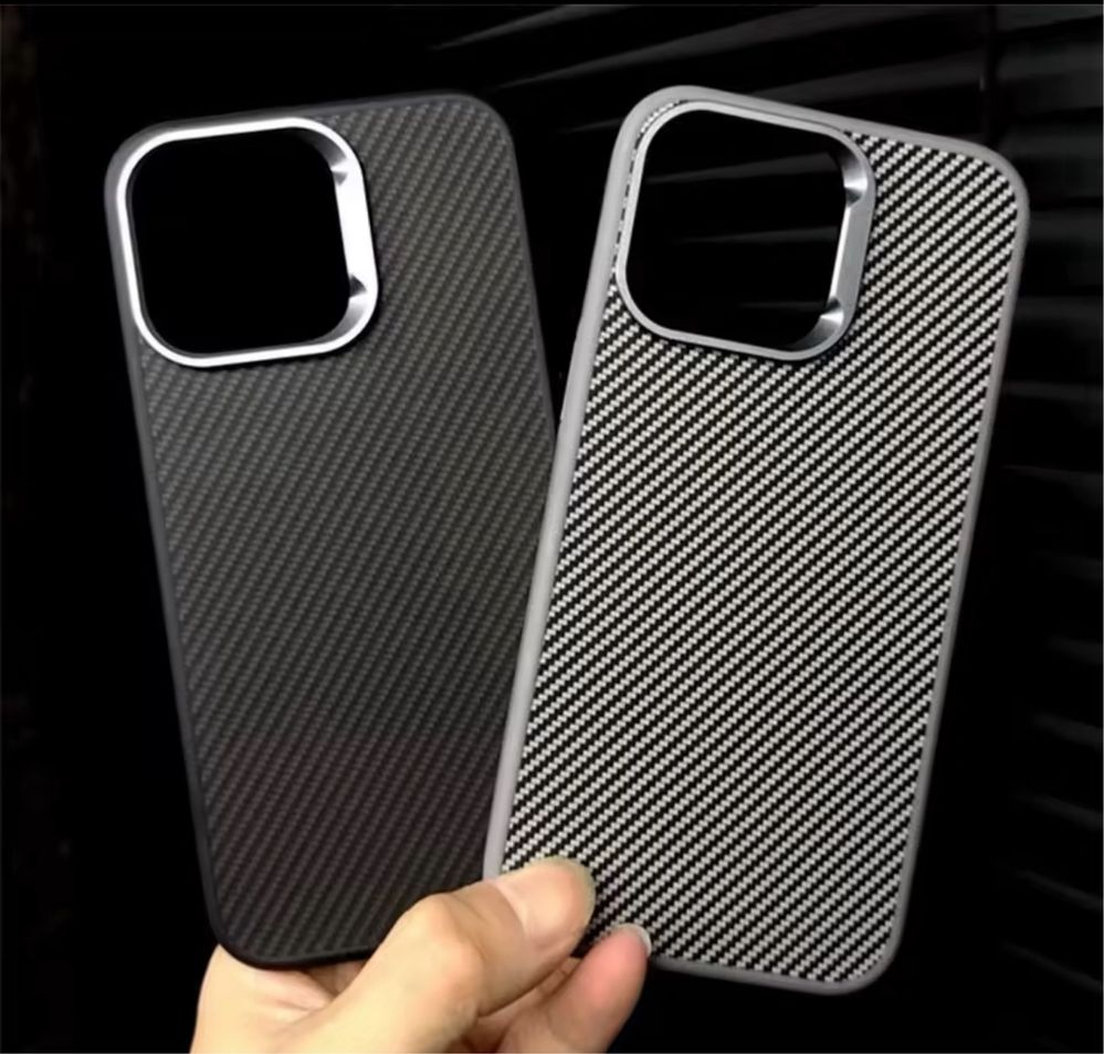 Iphone 15/16/PRO MAX PLUS - Husa Carbon Titanium Frame