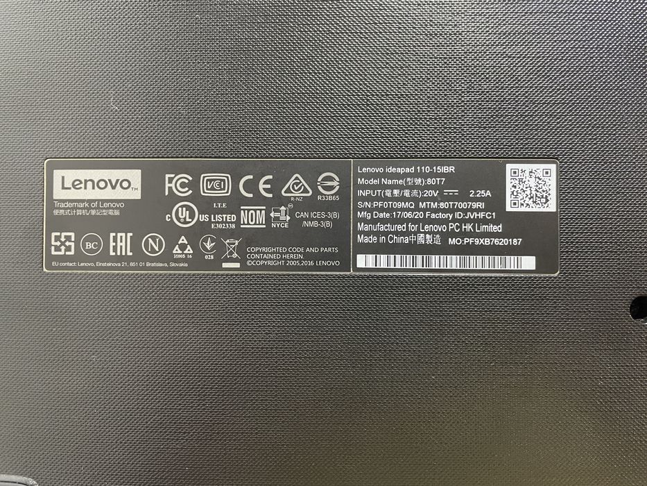 Laptop Lenovo IdeeaPad 110-15IBR
