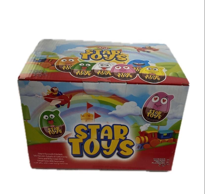 ANI star toys ou cu ciocolata cu surprize 16gr/6cut/144 buc