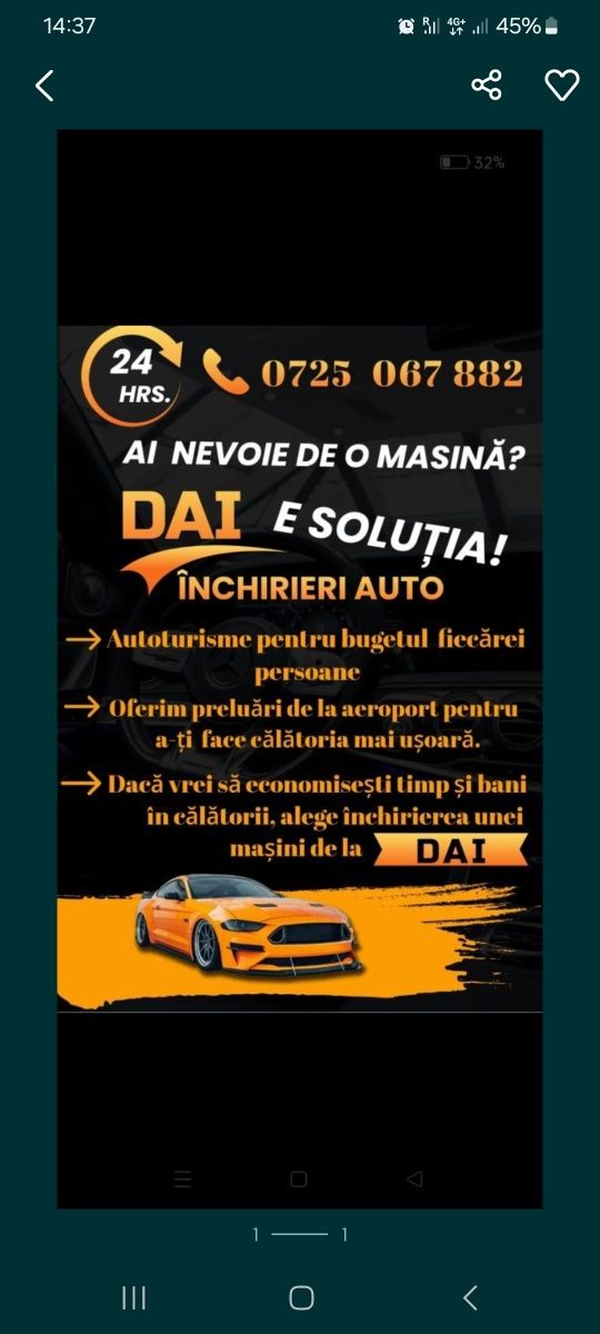 Mașini de închiriat / rent a car