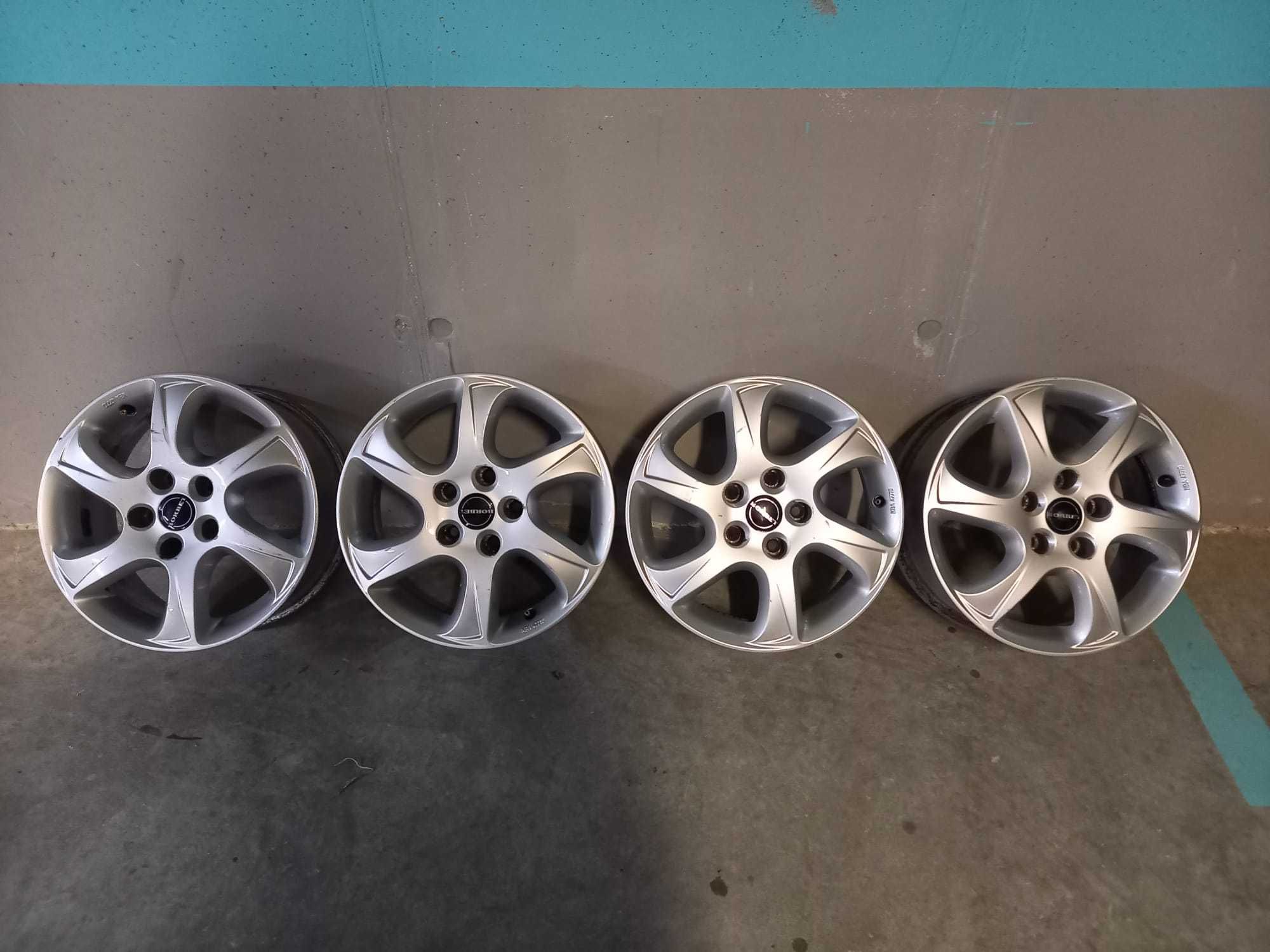 Set 4 jante aliaj marca Borbet R16 6.5J,  5 x 115mm - Chevrolet / Opel