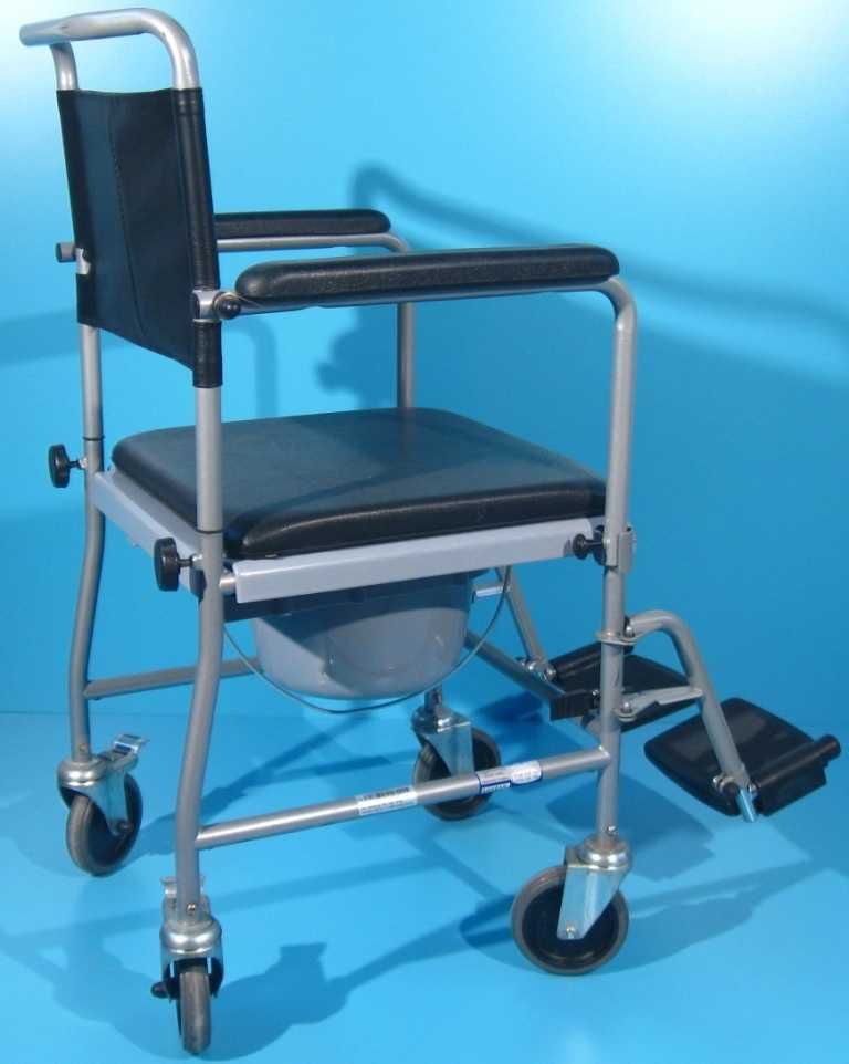 Scaun handicap cu wc si roti  (toaleta) handicap - garantie 12 luni