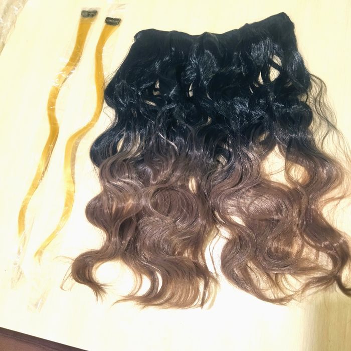 Волосы накладные искусственные новые