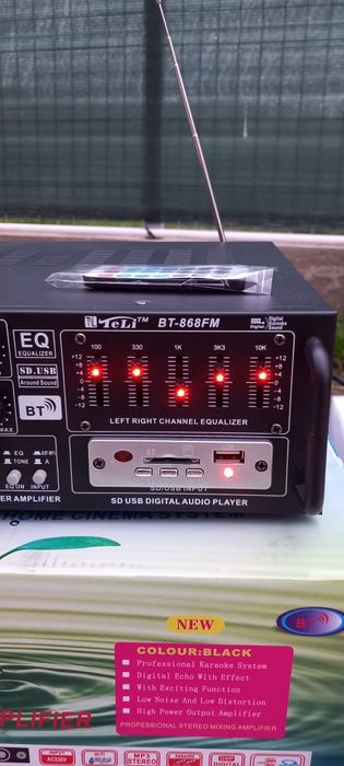 Amplificator cu Bluetooth și egalizator