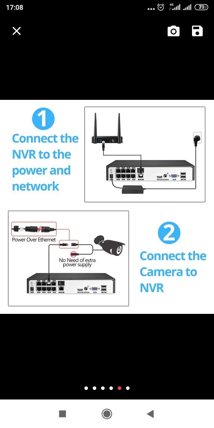 Видеорегистратор IP POE NVR 8-канальный