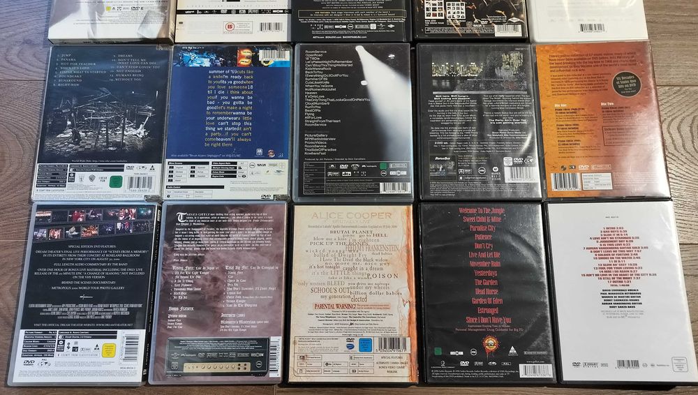 Lot DVD-uri Led Zeppelin Bon Jovi Malmsteen Status Quo Whitesnake
