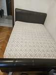 Pat tapitat cu somiera Parma+saltea Odette 140x200