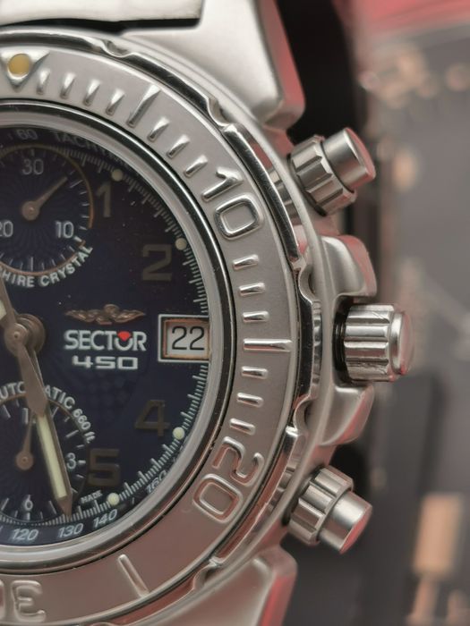 Ceas Sector No limits 450 chronograph automatic eta 7750