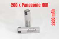 200 x Panasonic NCR 3200 mAh, 10A, factura si garantie