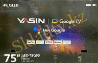 НОВИНКА!!Smart Телевизор Yasin QLED 75Q90 Android 11.0 с гол. поис HDR