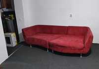 Canapea living sufragerie ovală mare alcantara (urgent redusa)