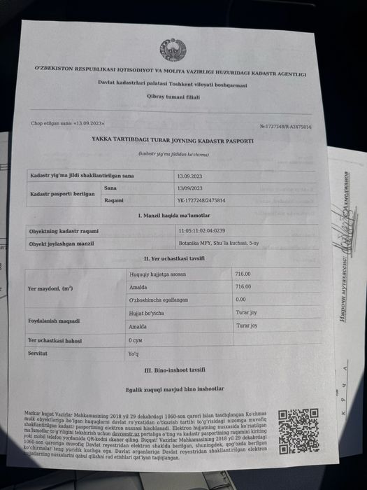 Участок кибрай ботаника 7,2 сотки