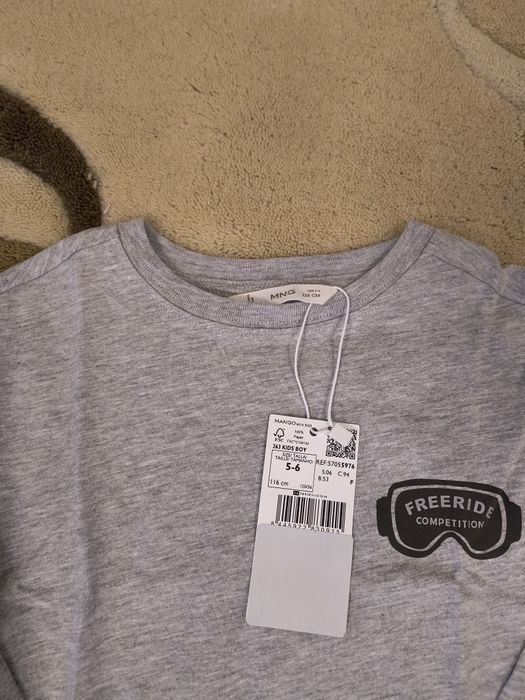 Lot bluze subțiri băiețel Mango mărime 116 noi cu eticheta
