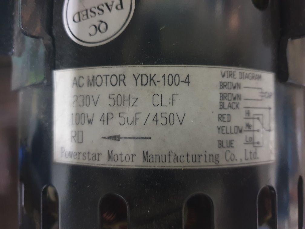 Motor monofazic 100w, 3 turații reglabile electronic