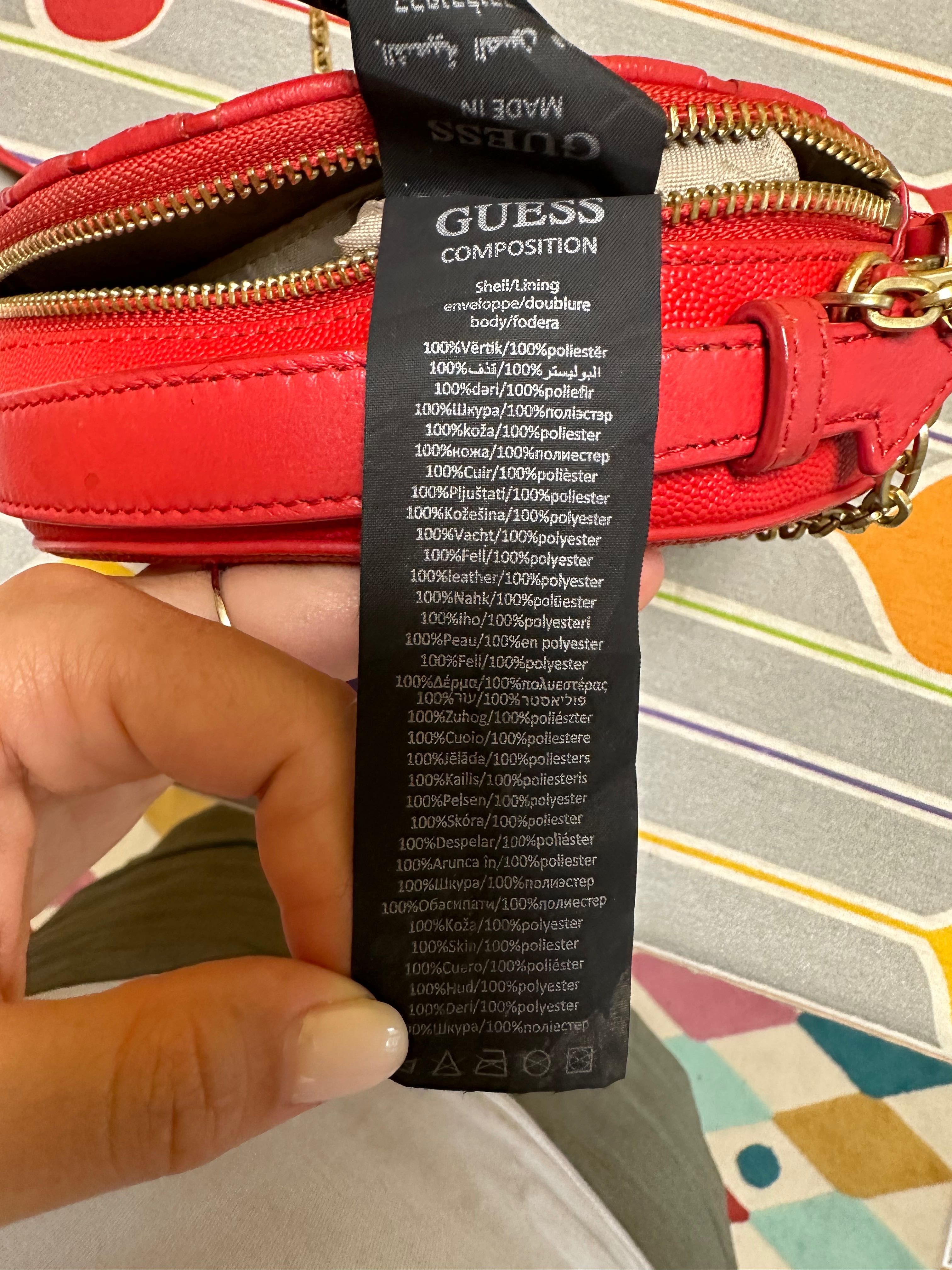 Дамска кожена чанта Guess Luxe