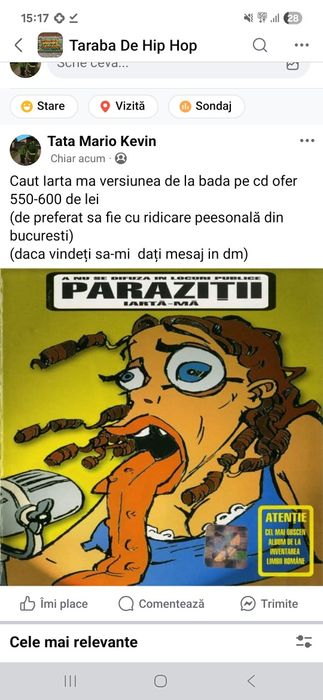Caut parazitii iarta ma cd de la bada