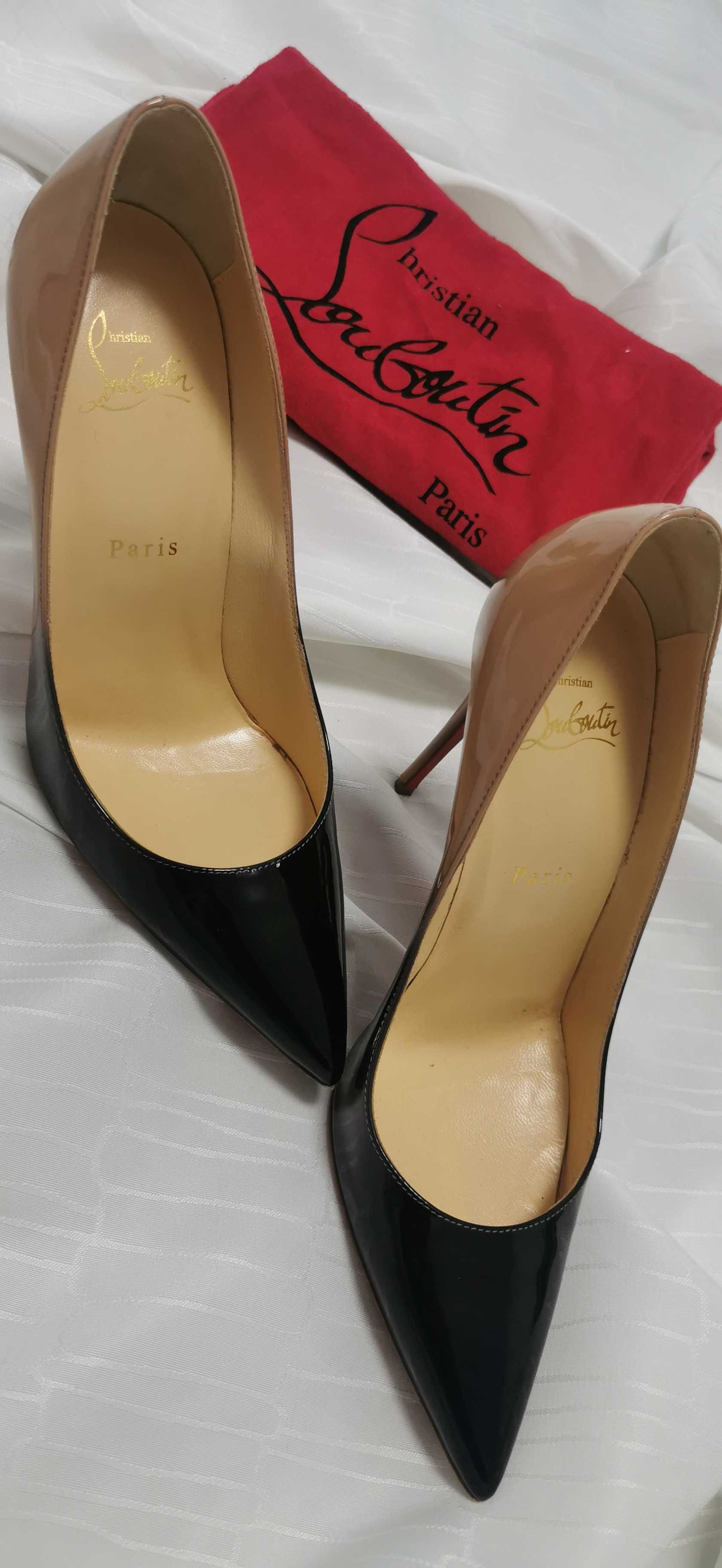 CHRISTIAN LOUBOUTIN So kate 100 Negru Bej Ombre