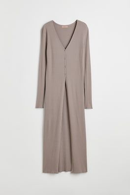 Cardigan lung bej-inchis H&M