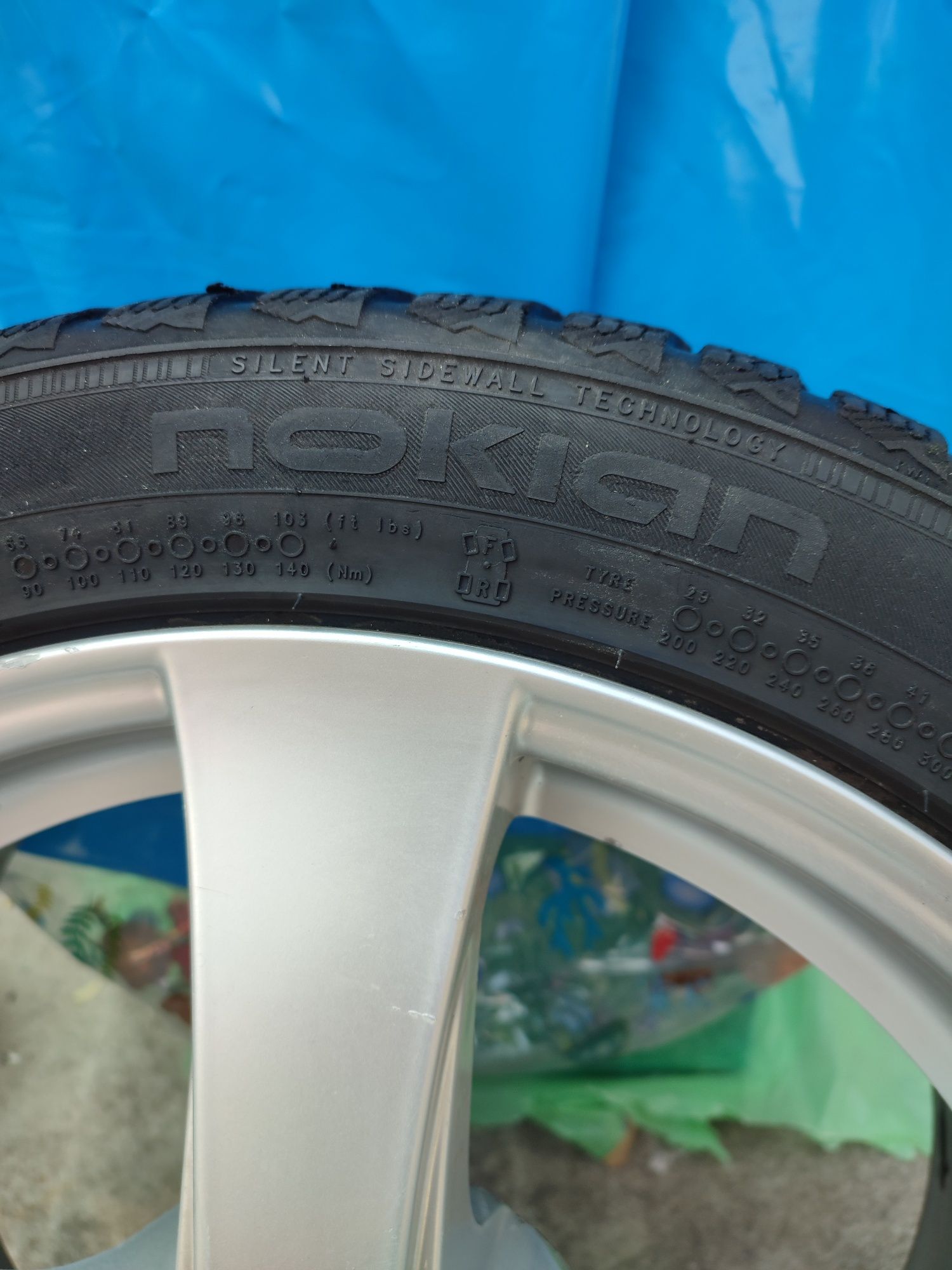 Jante Dezent R17 roți complete cu anvelope iarna bmw 5x120