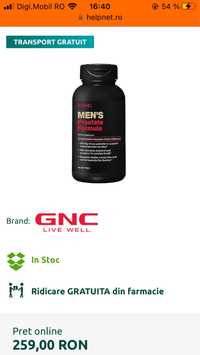 Suplimente pentru prostata GNC MEN'S PROSTATE FORMULA