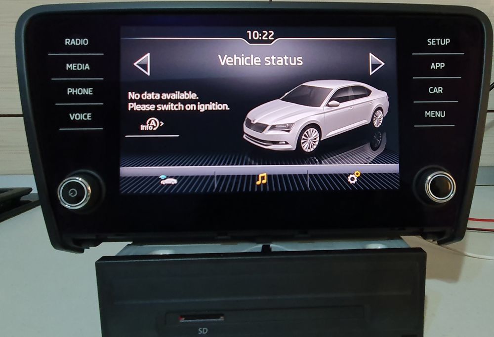 MIB2 Skoda Octavia 3, unitate+display 8 inch, App Connect