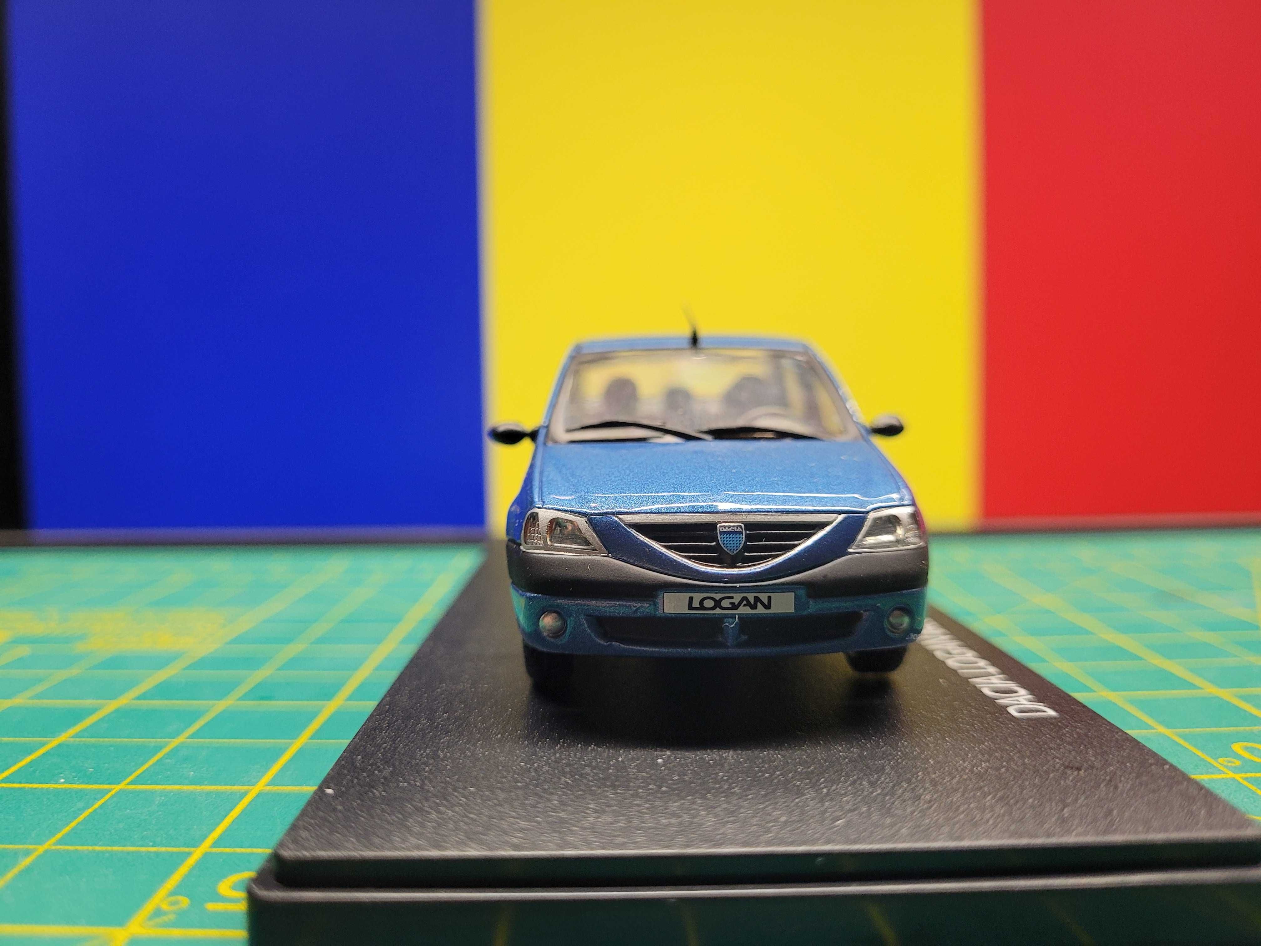 Macheta Dacia Logan Bleu Azur, scara: 1/43