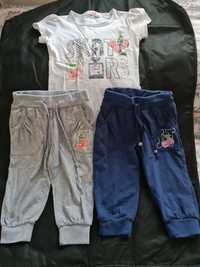 Compleu tricou și 2 pantaloni mar 110-116