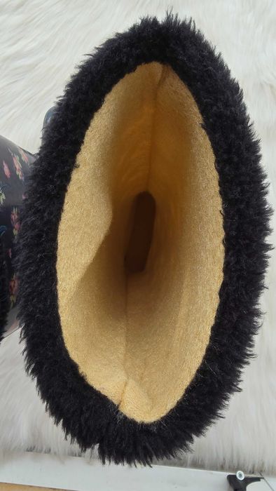 Дамски гумени ботуши №37 с вадещ се чорап