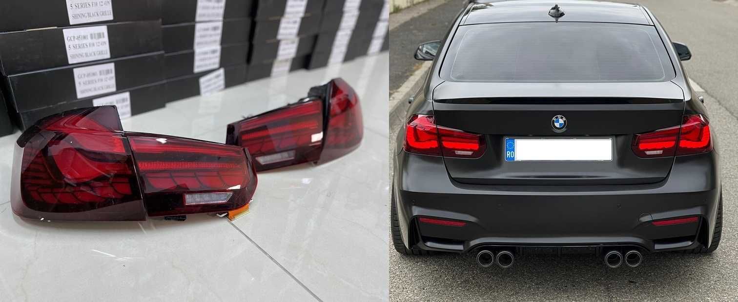 Stopuri OLED BMW Seria 3 F30 (2011-2019) F35 F80 Rosu M4 Design