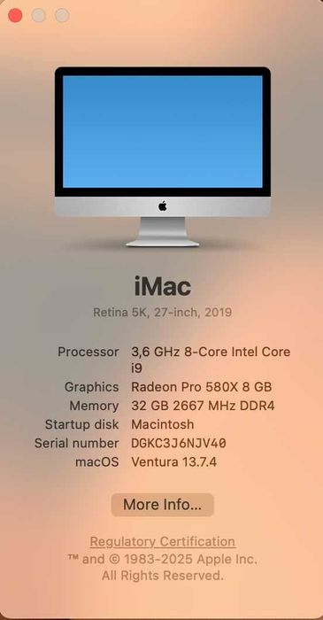 iMac 27" QC Retina 5K - Mar2019
