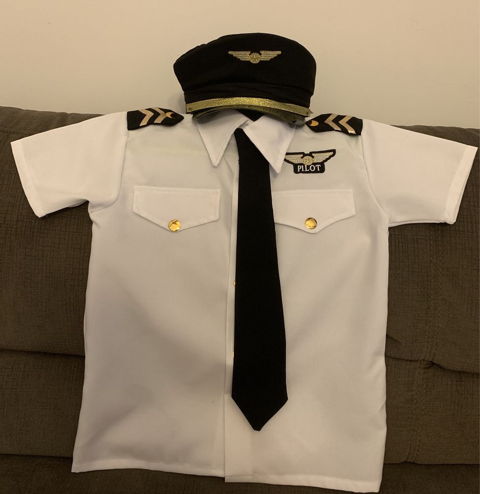 Costum pilot copii 8-10 ani
