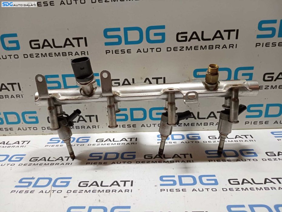 Rampa Presiune cu Injectoare cu Senzor Presiune Combustibil Audi A4 B8 2.0 TFSI 2010 - 2015 Cod 06J133317J 0261500076 [M4962] [M4963]
