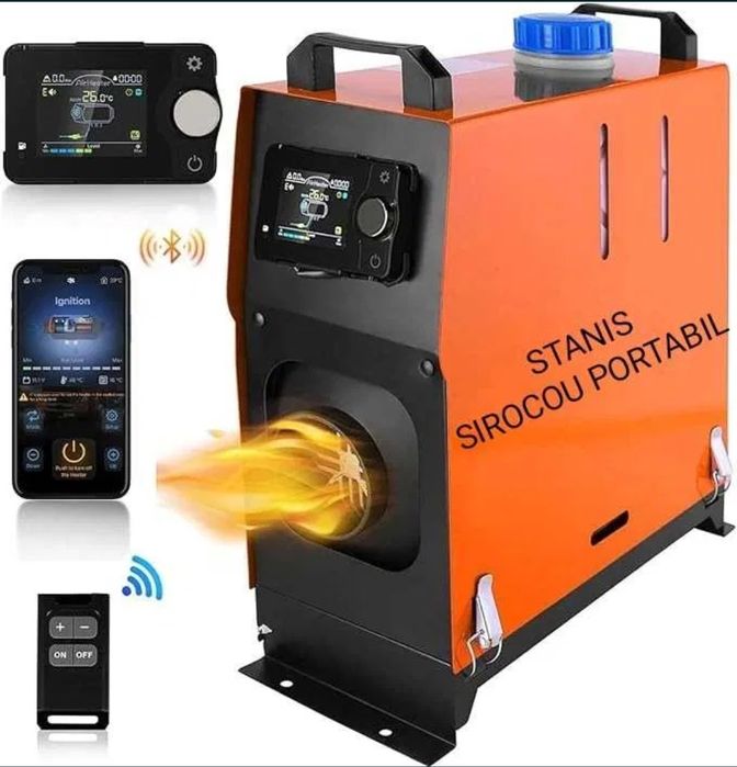 Webasto bluetoot STANIS Sirocou Portabil 12V 8kw încălzitor auto Vevor