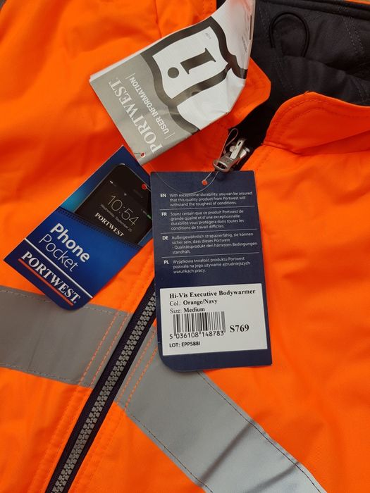 Jacheta de lucru orange/navy