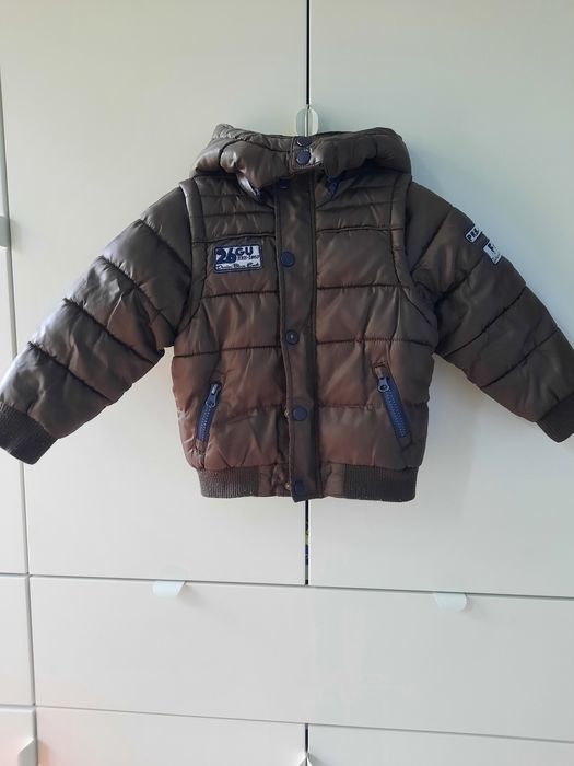 2-3 год. Дебело ватирано яке 2в1 трансформиращо се в елек